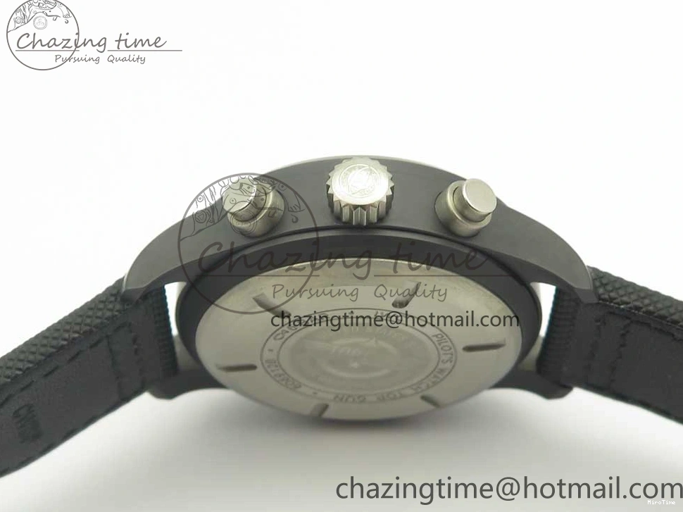 MIROTIME 0401 Modern PILOT IW389001 ZF 1:1 Best Edition Ceramic Case Black Dial on Nylon Strap A7750 (Same Function As Genuine) 7158